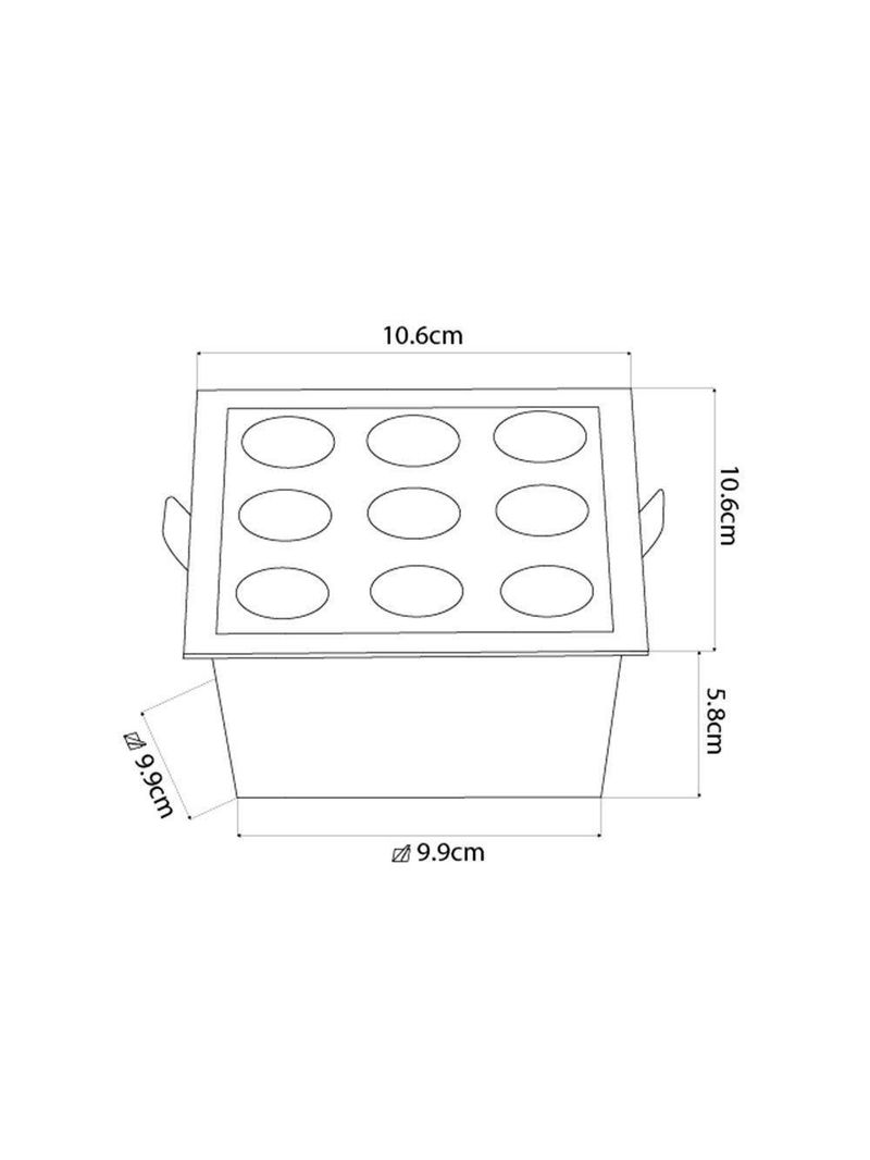 Spot De Embutir Nordecor Downlight Powerus Led Alto Irc 90 18w Bivolt Lente Branca 4000k