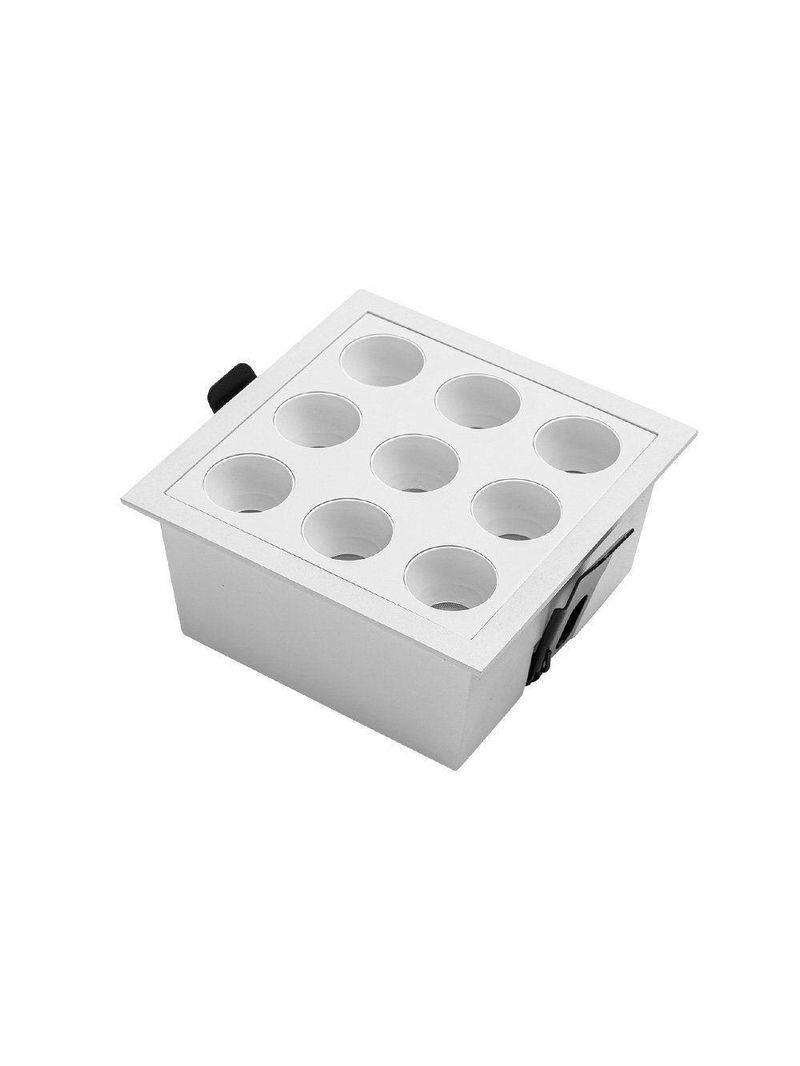 Spot De Embutir Nordecor Downlight Powerus Led Alto Irc 90 18w Bivolt Lente Branca 4000k