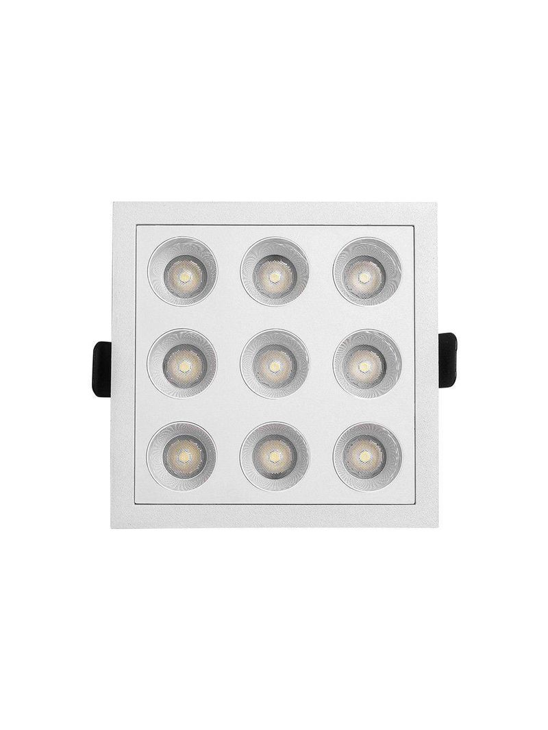 Spot De Embutir Nordecor Downlight Powerus Led Alto Irc 90 18w Bivolt Lente Branca 4000k