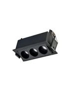 Spot De Embutir Nordecor Downlight Powerus Led Direcionável Alto Irc 90 6w Bivolt Preto 4000k