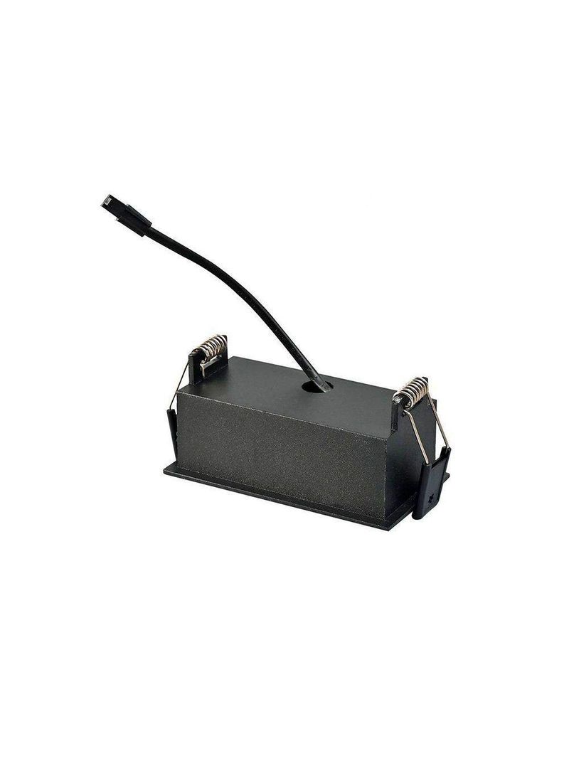 Spot De Embutir Nordecor Downlight Powerus Led Direcionável Alto Irc 90 6w Bivolt Preto 4000k