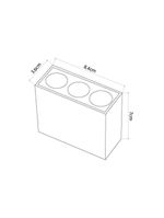 Spot De Sobrepor Nordecor Downlight Powerus Led Alto Irc 90 6w Bivolt Lente Branca 4000K