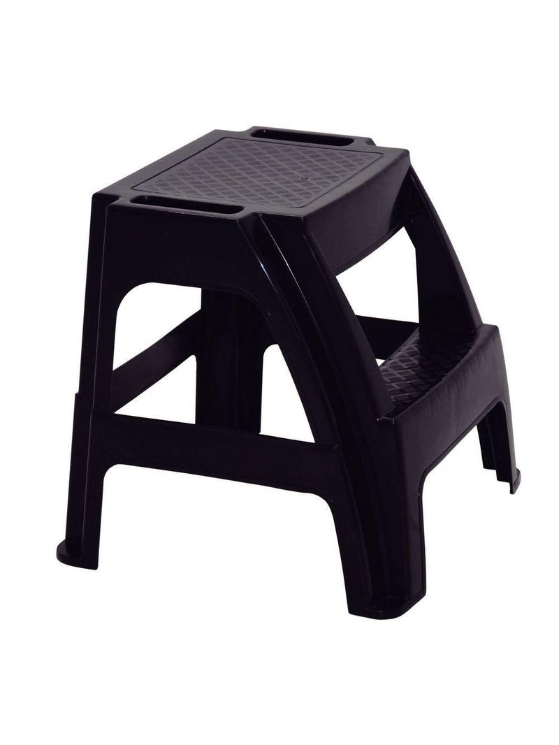Banqueta Escada Tramontina Paiva Basic Em Polipropileno Preto Tramontina