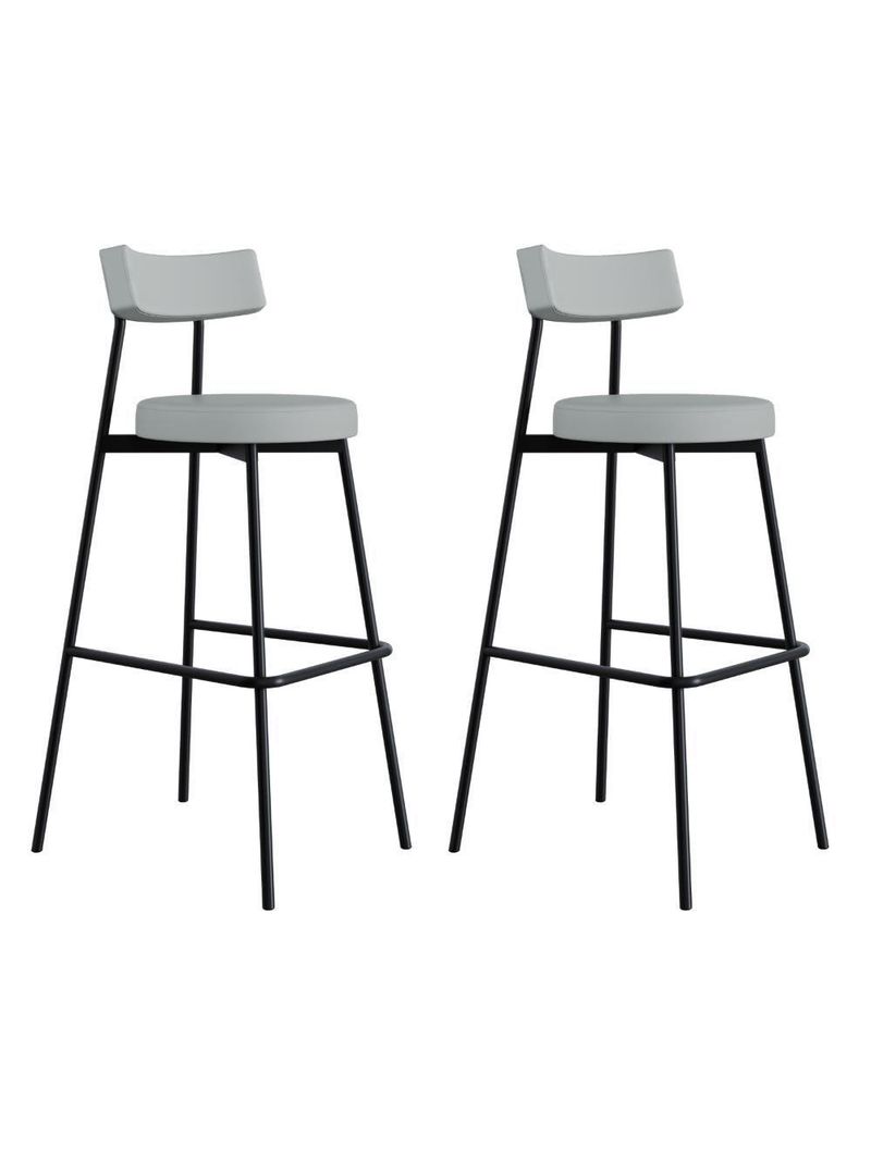 Banqueta Alta Stout Ae: 100 / Aa: 75cm C/02 Un Courino Saturno Off White Cnsaturno Off White