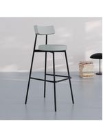 Banqueta Alta Stout Ae: 100 / Aa: 75cm C/02 Un Courino Saturno Off White Cnsaturno Off White