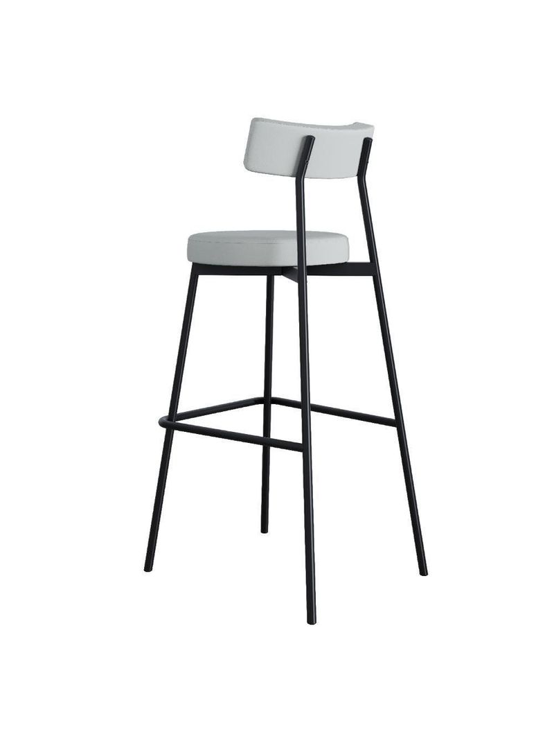 Banqueta Alta Stout Ae: 100 / Aa: 75cm C/02 Un Courino Saturno Off White Cnsaturno Off White