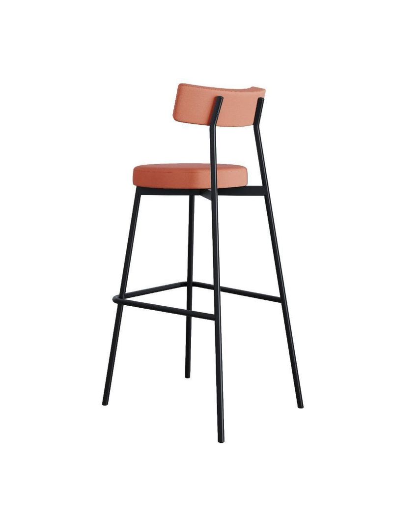 Banqueta Alta Stout Ae 100 Aa 75cm Com 2 Unidades Courino Marte Terra Rosê