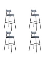 Banqueta Alta Stout Com 4 Unidades BQST75104 Cinza Corriente