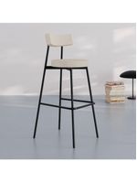 Banqueta Alta Stout Ae: 100 / Aa: 75cm C/02 Un Areia Light City Areia Light City