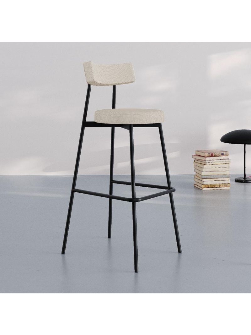 Banqueta Alta Stout Ae: 100 / Aa: 75cm C/02 Un Areia Light City Areia Light City