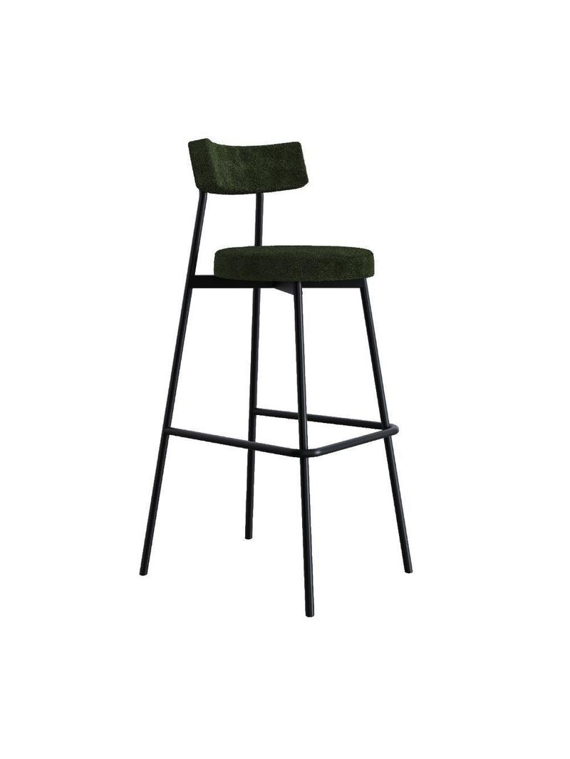Banqueta Alta Stout BQST7510 Boucle Verde Alga