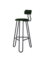 Banqueta Alta Ginger Verde Musgo City