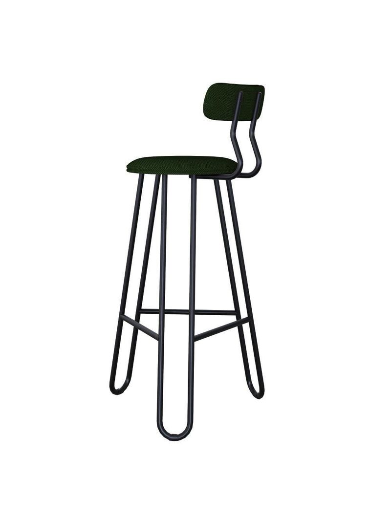 Banqueta Alta Ginger Verde Musgo City
