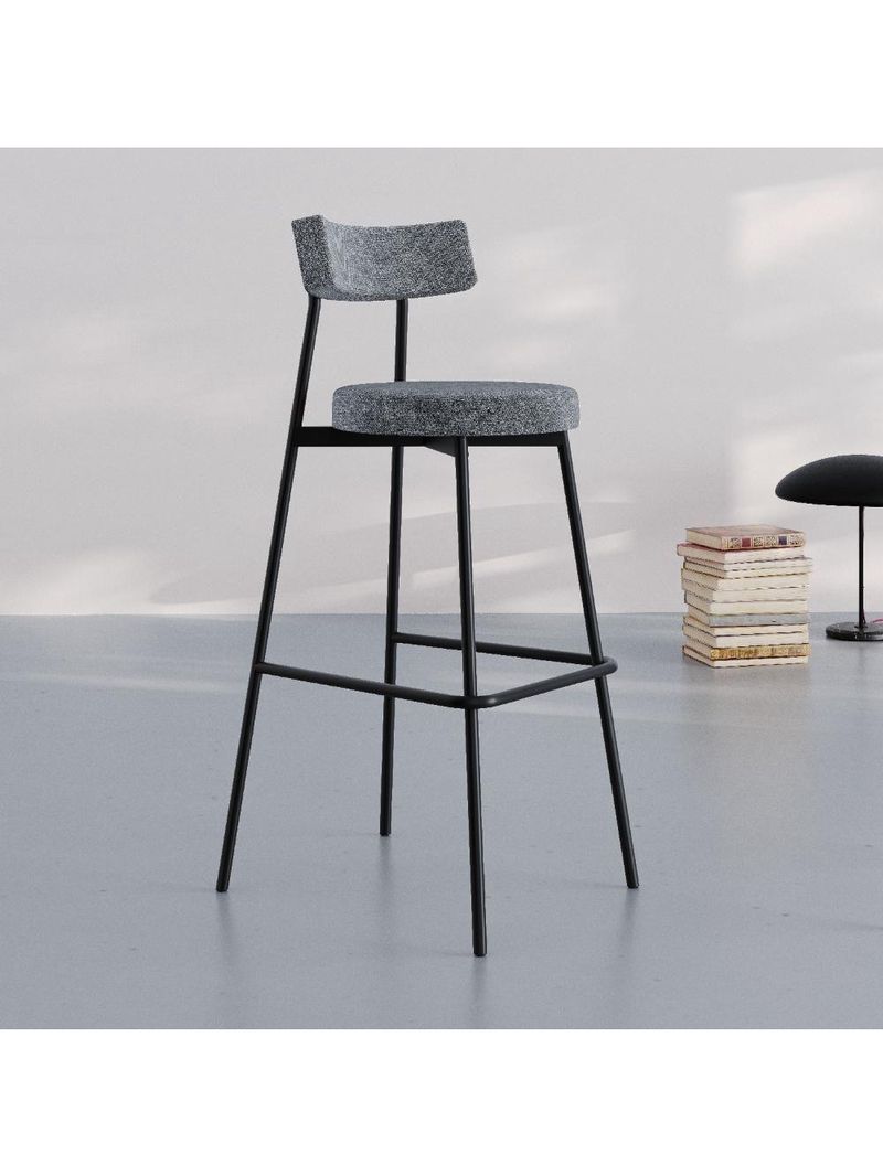 Banqueta Alta Stout Ae: 100 / Aa: 75cm Bqst7510 Névoa Prata City Névoa Prata City