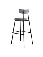 Banqueta Alta Stout Ae: 100 / Aa: 75cm Bqst7510 Névoa Prata City Névoa Prata City