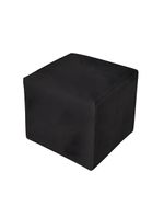 Poltrona Amamentação Com Balanço E Puff Luxo Suede Manuela Preto