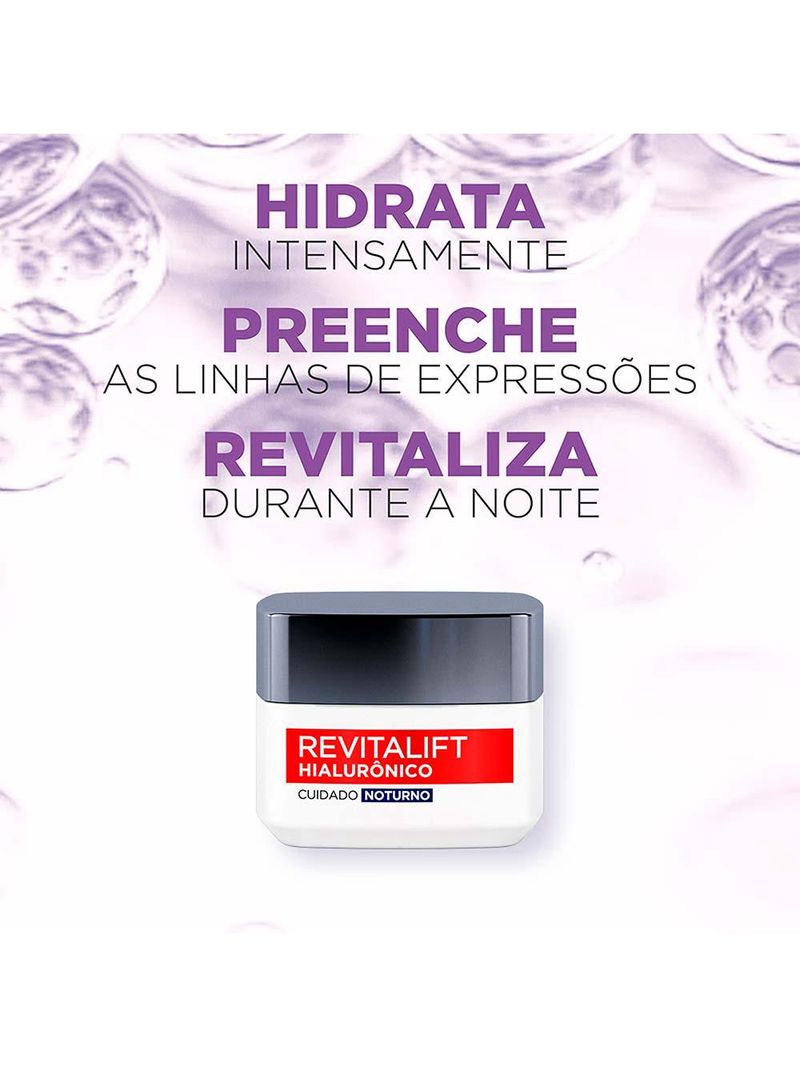 L’oréal paris kit – revitalift hialurônico diurno fps20 + noturno + creme de tratamento longo dos sonhos + creme de pentear