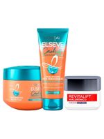 L’oréal paris antioleosidade + cachos dos sonhos kit – gel creme hidratante + creme de tratamento + creme noturno