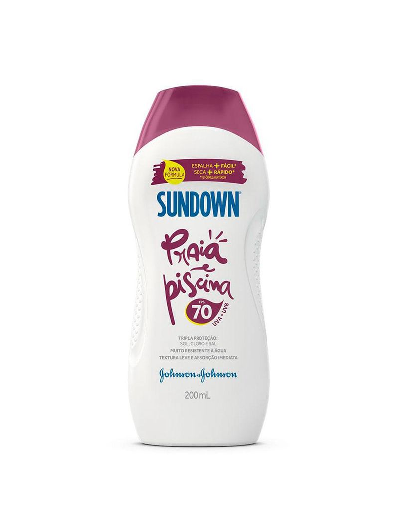 Protetor solar sundown praia e piscina- fps70