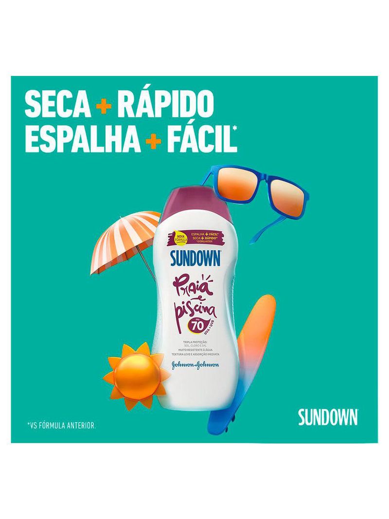 Protetor solar sundown praia e piscina- fps70