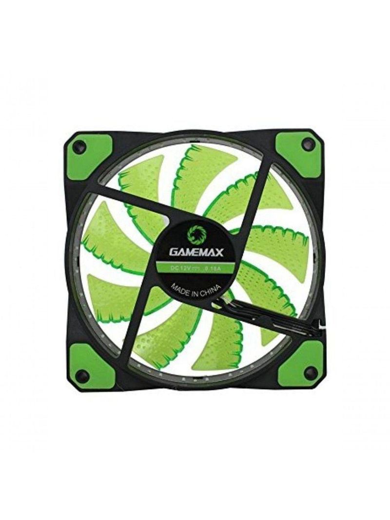 Fan Gamemax Para Pc Gamer Gf12g 12cm Verde 32 Led