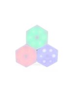 Kit 3 Lampadas Luminaria Led Sem Fio Rgb Touch De Encaixe