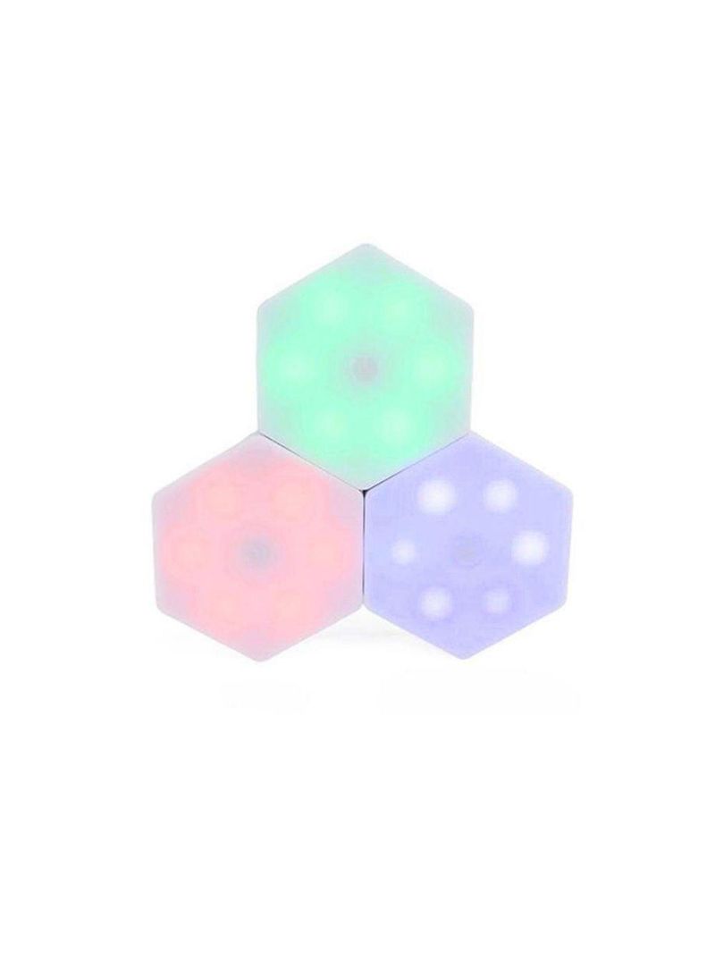 Kit 3 Lampadas Luminaria Led Sem Fio Rgb Touch De Encaixe