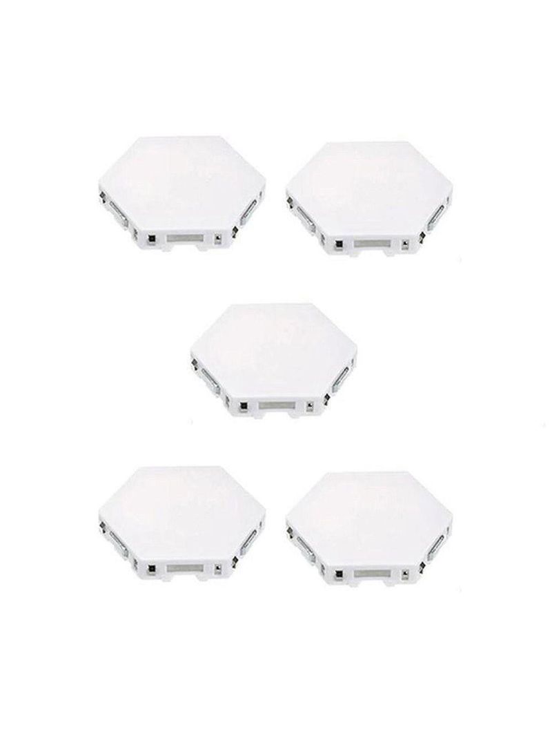 Lampada Luminaria Quantica 5 Led Hexagonal Touch Modular