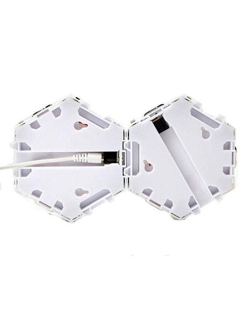 Lampada Luminaria Quantica 5 Led Hexagonal Touch Modular