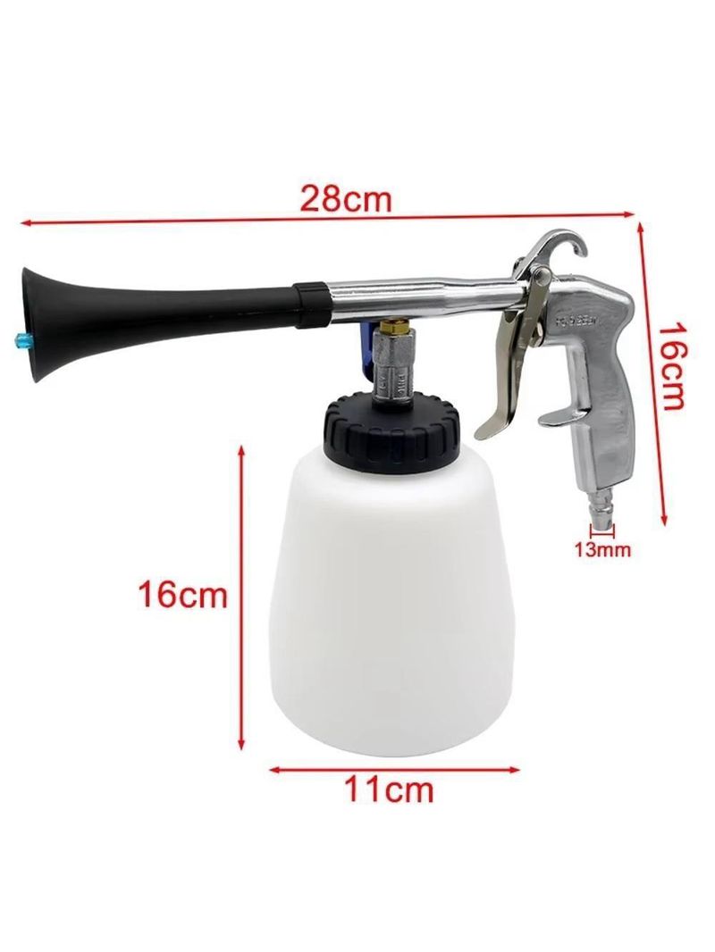 Pistola Tornador Espuma De Limpeza Pneumatica 1000ml Higienizaçao Estofados Twister