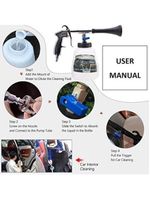 Pistola Tornador Espuma De Limpeza Pneumatica 1000ml Higienizaçao Estofados Twister