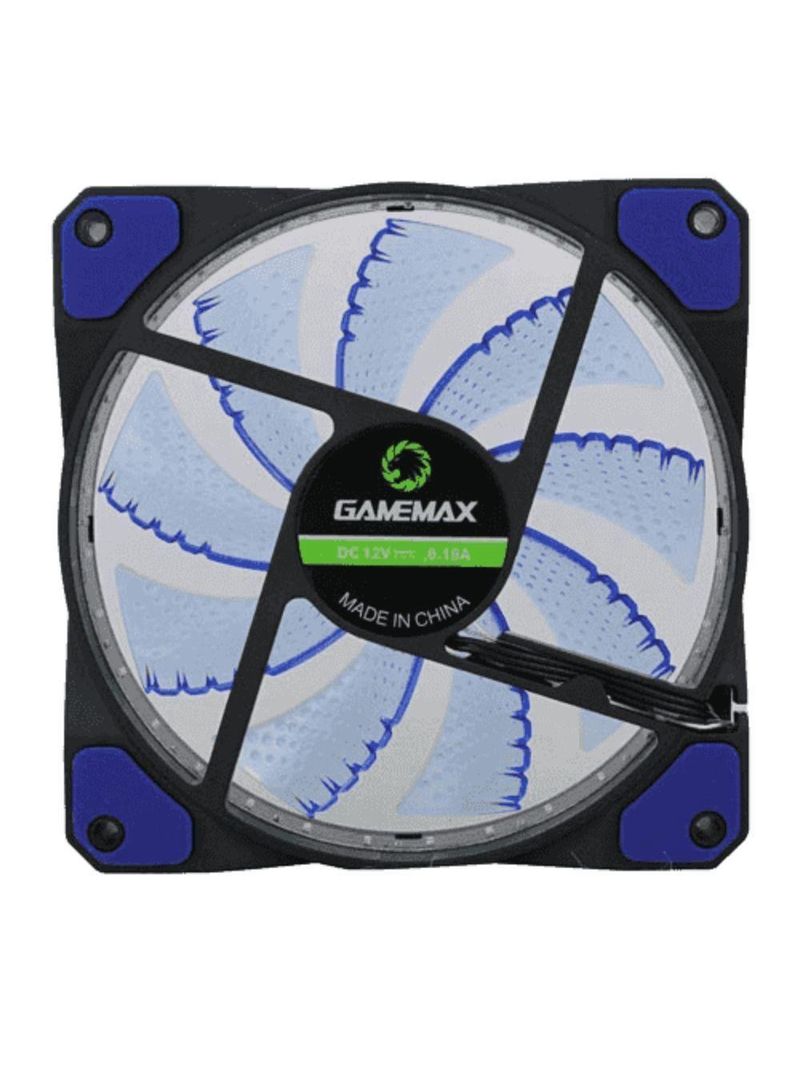 Fan Gamemax Para Pc Gamer Gf12b 12cm Azul 32 Led