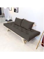 Sofá Japão Futon Acquablock Chumbo Em Madeira Maciça