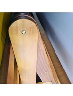 Sofá Cama Casal Futon Oriental Amarelo Com Madeira Nobre