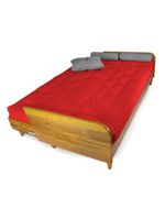 Sofá Cama Paris Acquablock Vermelho Em Madeira Maciça Alto Padrão