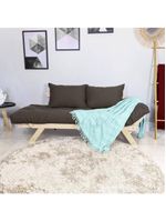 Sofá Japão Futon Acquablock Chumbo Em Madeira Maciça