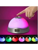 Relogio Projetor Luminaria Ceu Estrelado Despertador Infantil Abajur Luz Noturna Astronauta Galaxia Led