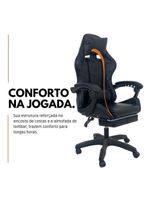 Cadeira Gamer Stillus Ergonômica-Apoio Para Os Pés - Preto