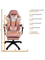 Cadeira Gamer Stillus Ergonômica Apoio Para Os Pés