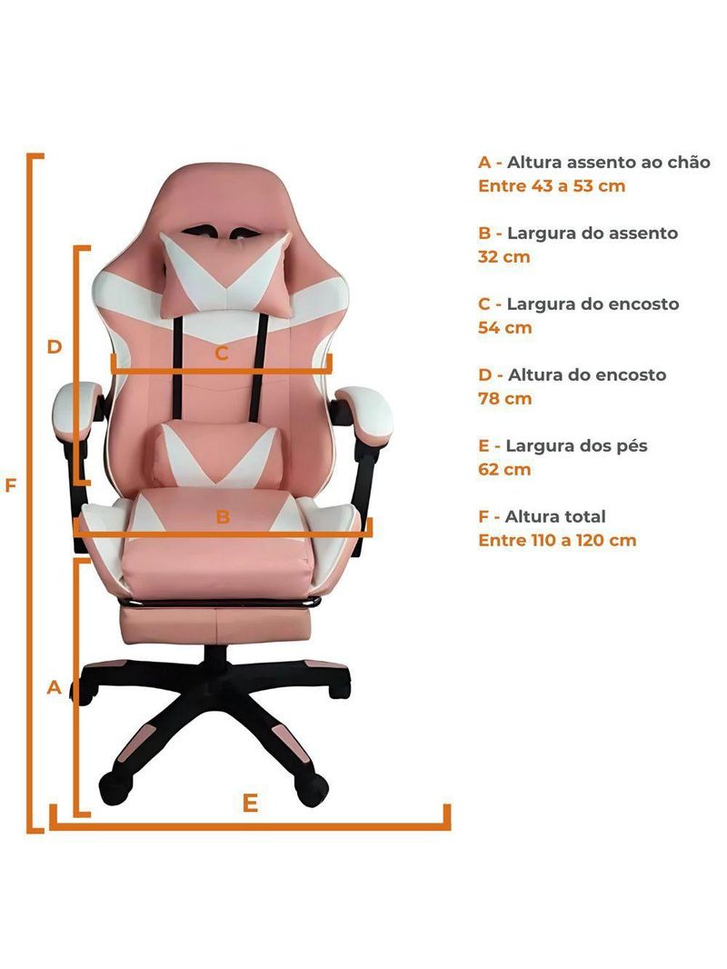 Cadeira Gamer Stillus Ergonômica Apoio Para Os Pés