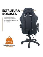 Cadeira Gamer Stillus Ergonômica-Apoio Para Os Pés - Preto