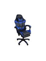 Cadeira Gamer Stillus Ergonômica Com Apoio Para Os Pés Azul