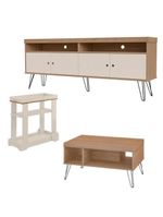 Rack Mesa De Centro Carrinho RMC4642 Arly Carvalho Off White