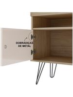 Rack Mesa De Centro Carrinho RMC4642 Arly Carvalho Off White