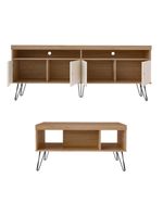 Rack Mesa De Centro Carrinho RMC4642 Arly Carvalho Off White