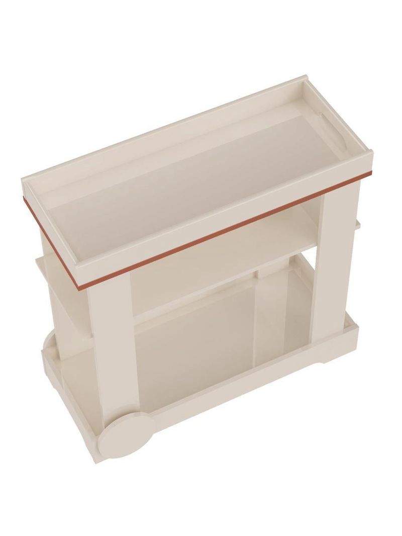 Rack Mesa De Centro Carrinho RMC4642 Arly Carvalho Off White