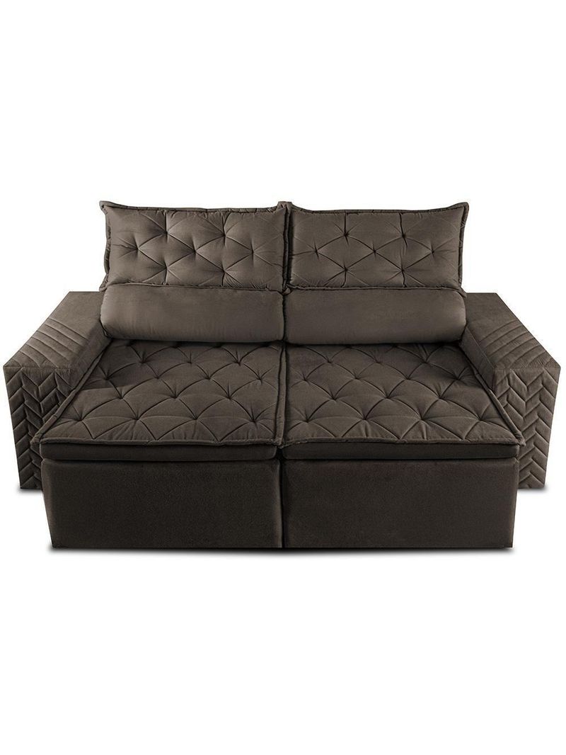 Sofá Retrátil E Reclinável 2,30m Essence Velusoft Café Cama Inbox