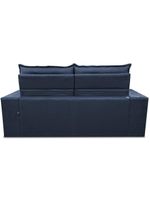 Sofá Retrátil E Reclinável 2,30m Essence Velusoft Azul Cama Inbox
