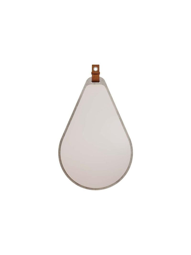 Espelho De Quarto Gota 50x76cm Cimento - Mgm