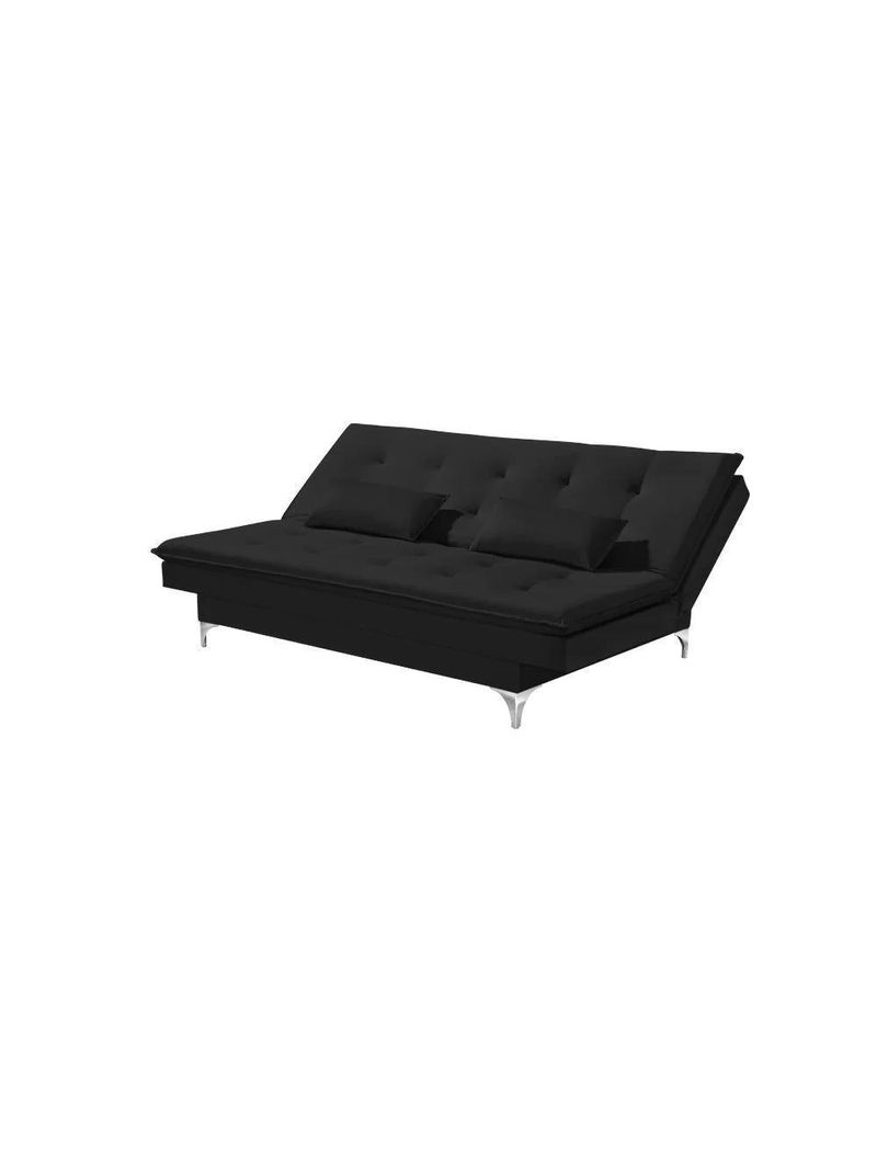 Sofá Cama Casal Berlim 190cm Design Moderno Veludo Preto